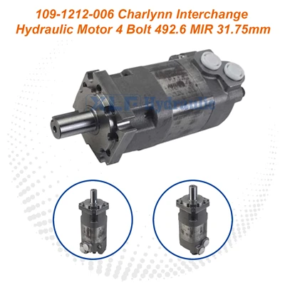 Charlynn 109-1212-006 Vahetushüdrauliline mootor - 4 polt, 492,6 ML/R, 31,75 mm võll