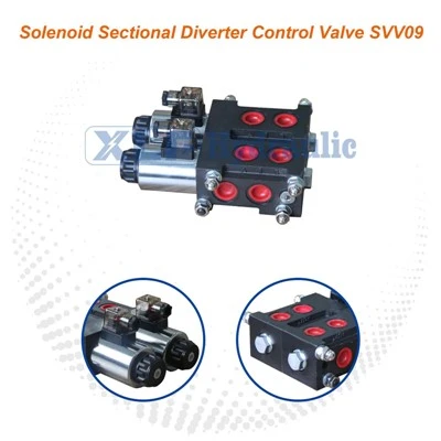Ägendatud solenoidse sektsiooni suunaja 2 Spooli suunakontrollventiil SVV09